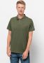 Jack Wolfskin Travel Polo Men Poloshirt Heren S bruin greenwood - Thumbnail 1