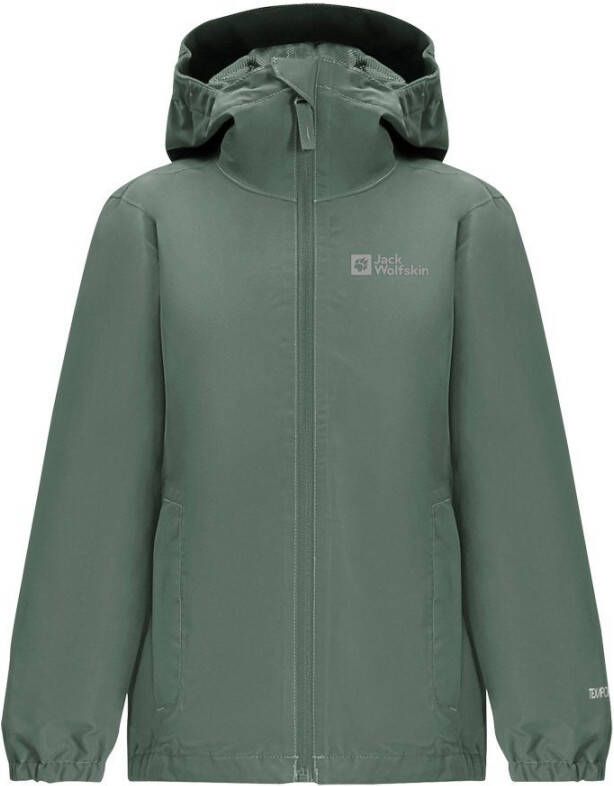 Jack Wolfskin Flaze Jacket Kids Regenjack Kinderen 104 hedge green hedge green
