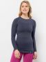 Jack Wolfskin Seamless Wool L S Women Functioneel shirt met lange mouwen merinos Dames XL graphite - Thumbnail 1