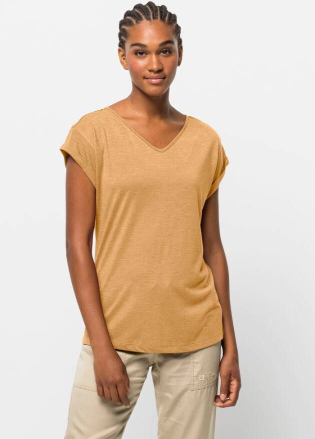 Jack Wolfskin Coral Coast T-Shirt Women Dames T-shirt XL honey yellow honey yellow