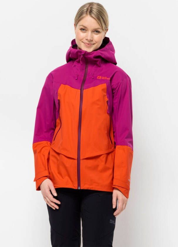 Jack Wolfskin Alpspitze Pro 3L Jacket Women Hardshell skitouring-jack met RECCO -lokalisatiesysteem XL vibrant orange vibrant orange