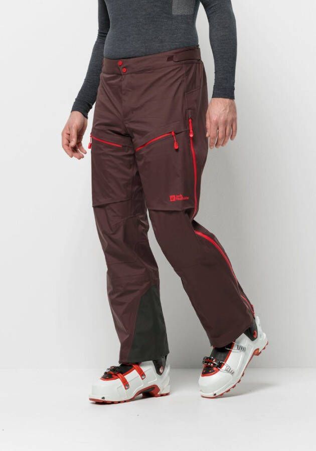 Jack Wolfskin Alpspitze Pro 3L Pants Men Hardshell Skitouren-Hose Mit Recco Ortungssystem 58 red earth red earth