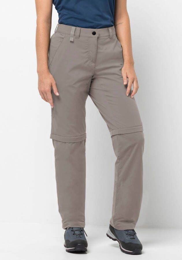 Jack Wolfskin Activate Light Zip Off Women Zip-off-softshellbroek dames 38 bruin moon rock