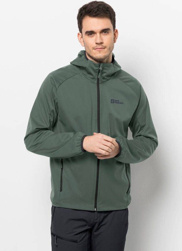 Jack Wolfskin Feldberg Hoody Men Softshelljack Heren XXL hedge green Hedge Green
