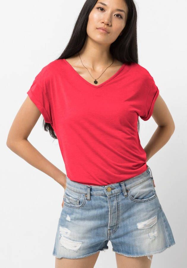 Jack Wolfskin Coral Coast T-Shirt Women Dames T-shirt XL rood tulip red