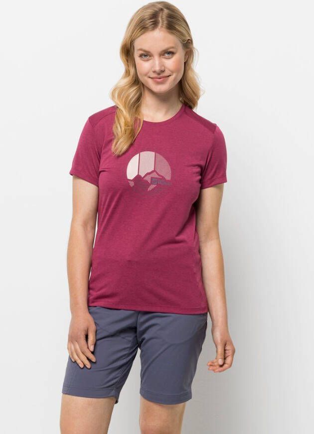 Jack Wolfskin Crosstrail Graphic T-Shirt Women Functioneel shirt Dames XS sangria red sangria red - Foto 2