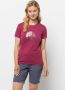 Jack Wolfskin Crosstrail Graphic T-Shirt Women Functioneel shirt Dames XS sangria red sangria red - Thumbnail 2