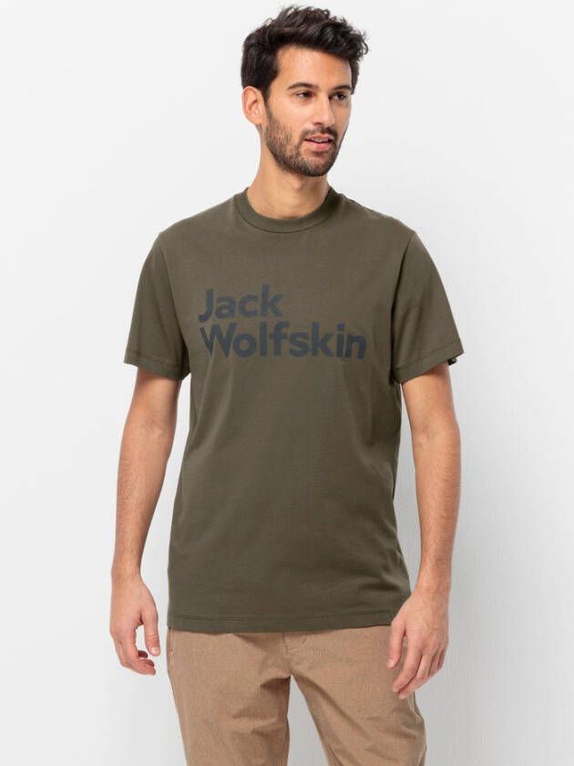 Jack Wolfskin Essential Logo T-Shirt Men T-shirt van biologisch katoen Heren S island moss island moss - Foto 2