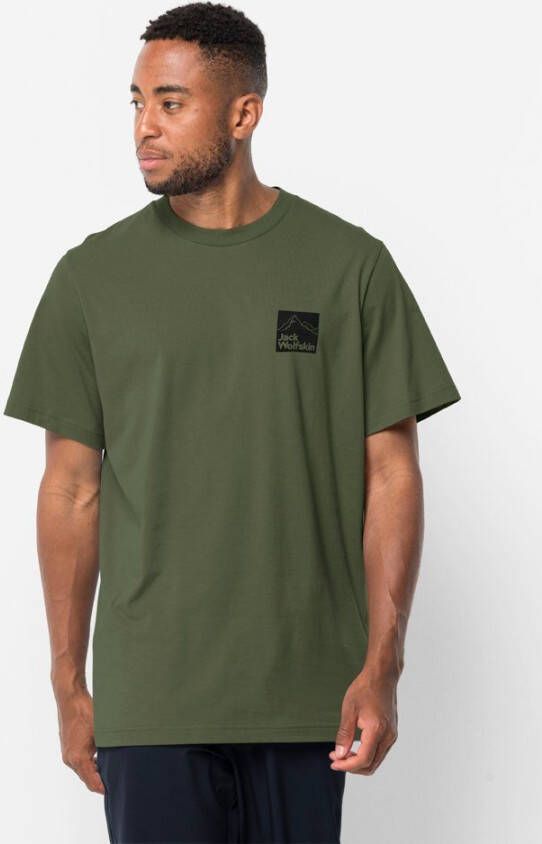 Jack Wolfskin Gipfelzone T-Shirt Men Heren T-shirt van biologisch katoen M greenwood - Foto 1