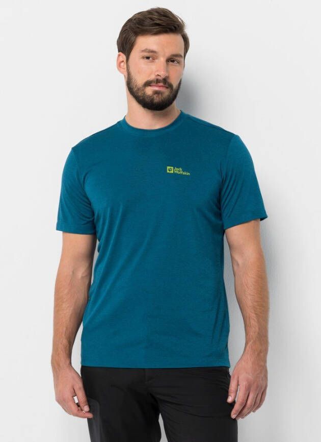 Jack Wolfskin Hiking S S Graphic T-Shirt Men Functioneel shirt Heren L blue daze blue daze
