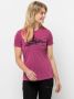 Jack Wolfskin Hiking S S T-Shirt Women Dames T-shirt XS new magenta new magenta - Thumbnail 2