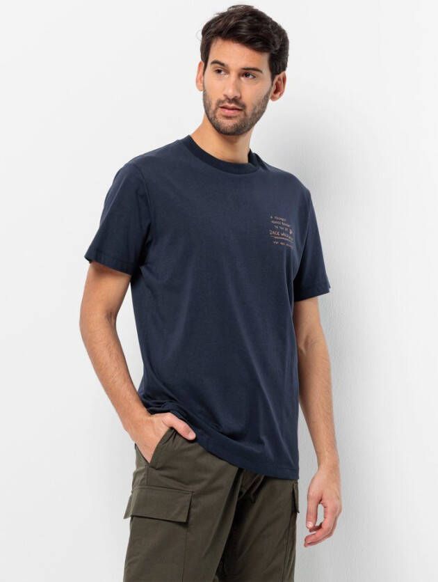 Jack Wolfskin Journey T-Shirt Men T-shirt van biologisch katoen Heren XL blue night blue