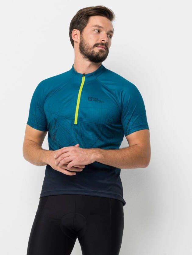 Jack Wolfskin Morobbia HZ Print T-Shirt Men Fietstricot Heren XXL blue daze 51 blue daze 51