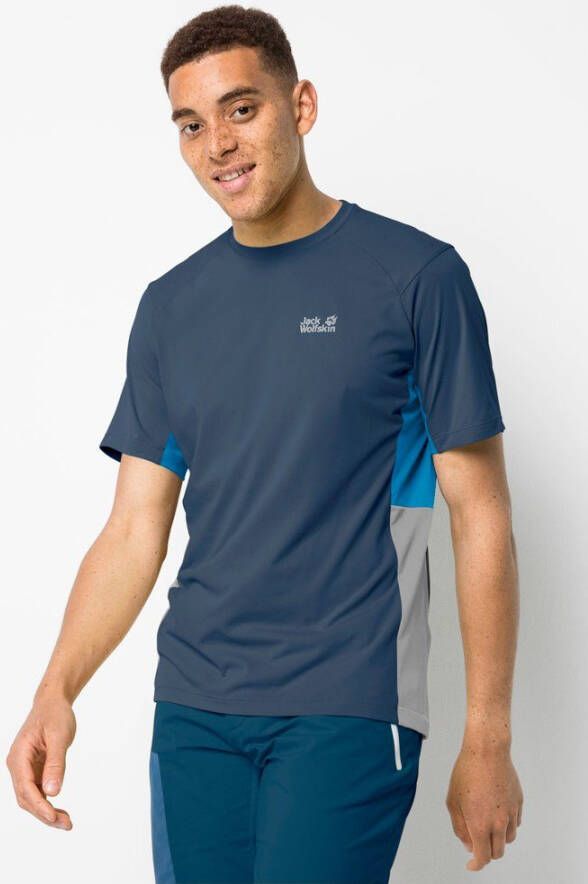 Jack Wolfskin Narrows T-Shirt Men Functioneel shirt Heren XXL thunder blue thunder blue
