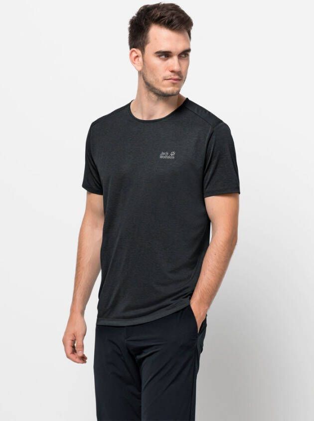 Jack Wolfskin Packs & GO T-Shirt Men Functioneel shirt Heren S grijs black