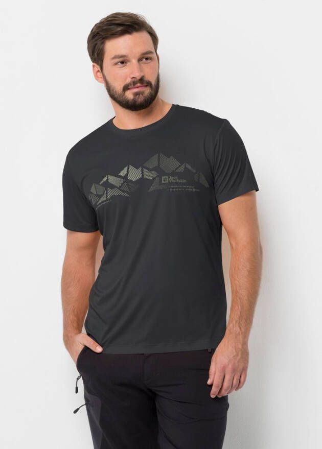 Jack Wolfskin Peak Graphic T-Shirt Men Functioneel shirt Heren XXL phantom