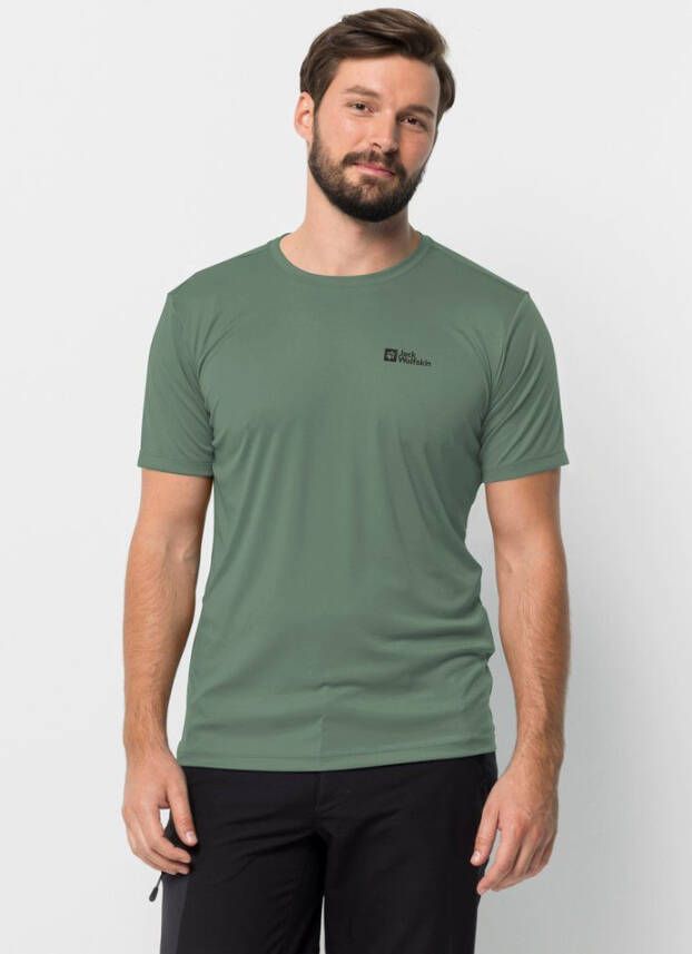 Jack Wolfskin Tech T-Shirt Men Functioneel shirt Heren S hedge green hedge green
