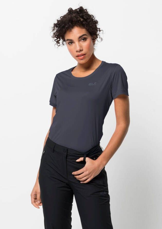 Jack Wolfskin Tech T-Shirt Women Functioneel shirt Dames XS graphite