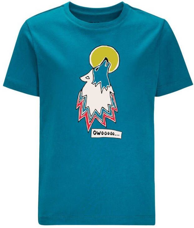 Jack Wolfskin Wolf & VAN T-Shirt Duurzaam T-shirt Kinderen 104 everest blue everest blue