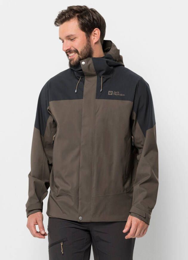 Jack Wolfskin Kammweg 2L Jacket Men Regenjack Heren XXXL cold coffee cold coffee