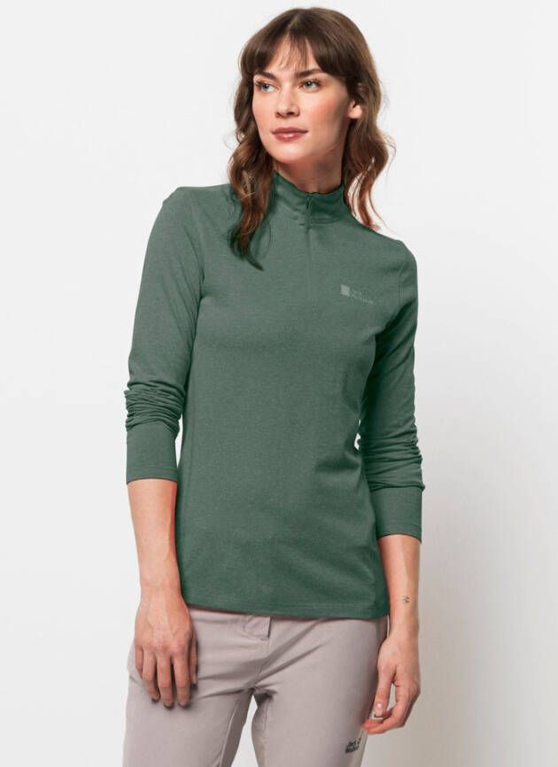 Jack Wolfskin SKY Thermal HZ Women Functioneel shirt met lange mouwen Dames XS groen hedge green