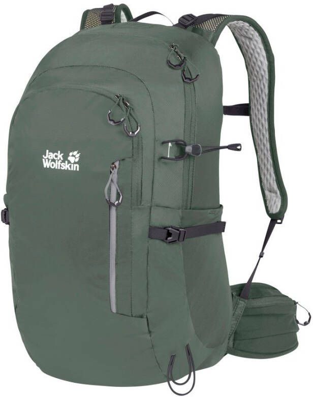 Jack Wolfskin Athmos Shape Liter Duurzame lichte wandelrugzak one size groen hedge green