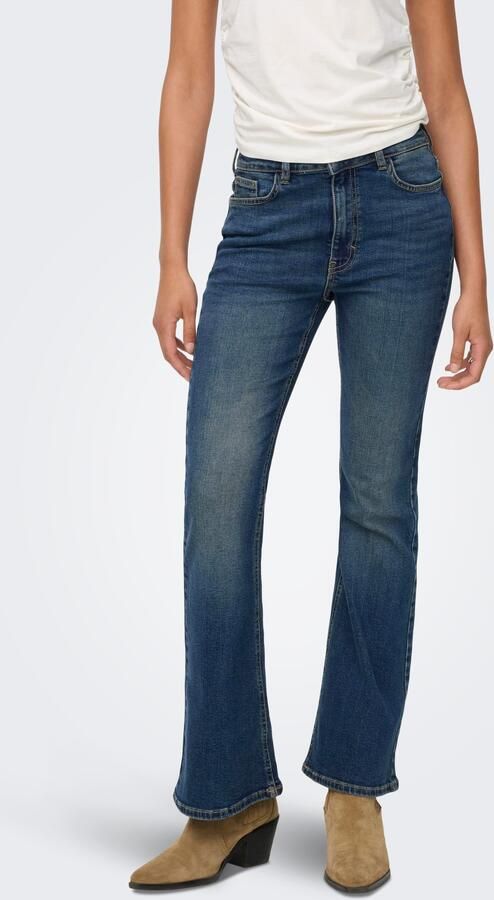 JDY 5-pocket jeans KATHY HW FLARED JEANS DNM NOOS met uitlopende pijp in flared look - Foto 6