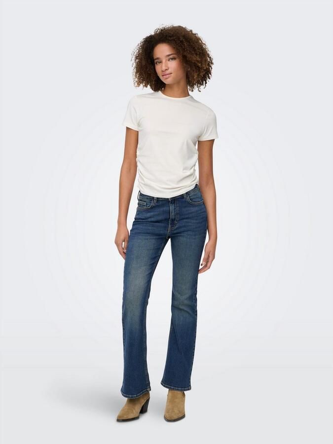 JDY 5-pocket jeans KATHY HW FLARED JEANS DNM NOOS met uitlopende pijp in flared look - Foto 5