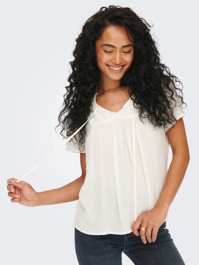 JDY Blouse met korte mouwen LIMA LIFE S S TOP WVN NOOS - Foto 3