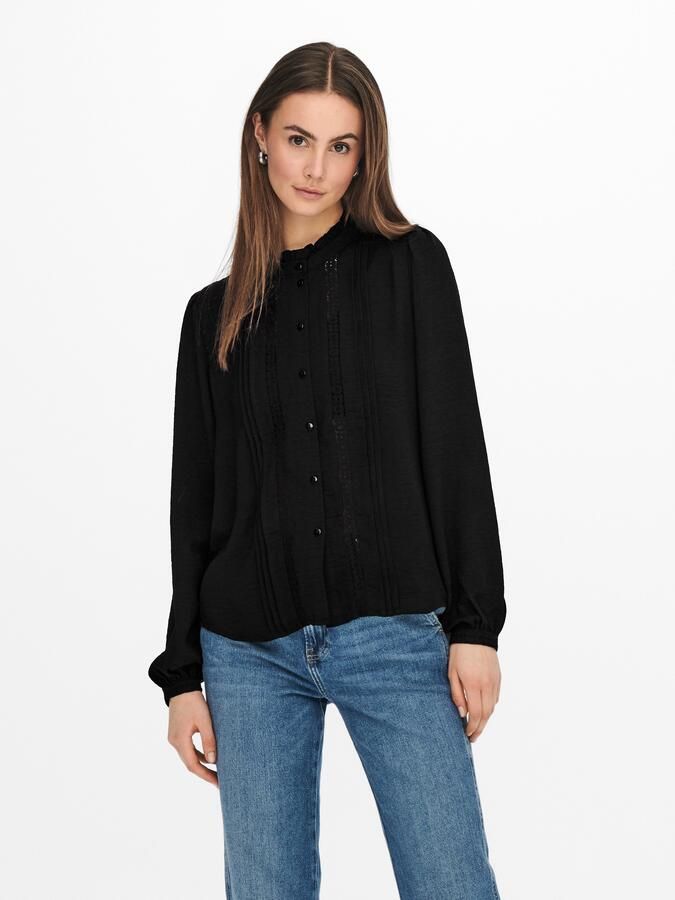 JDY Blouse met ruches ELLIS L S LACE SHIRT WVN NOOS - Foto 6
