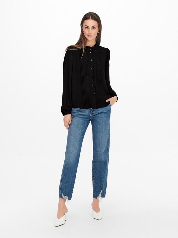 JDY Blouse met ruches ELLIS L S LACE SHIRT WVN NOOS - Foto 2