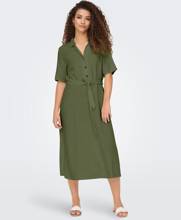JDY Blousejurk SAY 2 4 MIDI SHIRT DRESS WVN NOOS - Foto 3