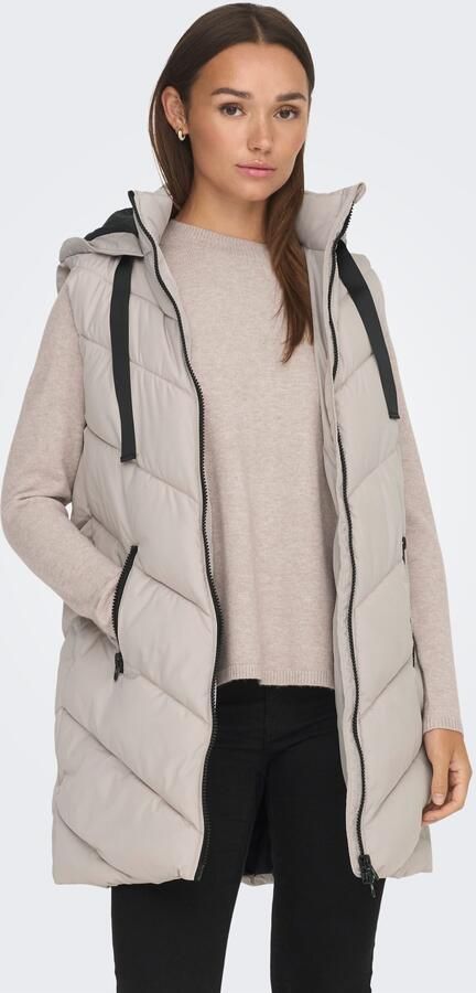 JDY Skylar Padded Hooded Waistcoat Bodywarmer Dames - Foto 8