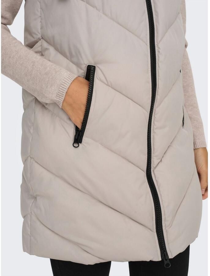 JDY Skylar Padded Hooded Waistcoat Bodywarmer Dames