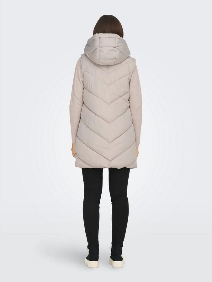 JDY Skylar Padded Hooded Waistcoat Bodywarmer Dames - Foto 4