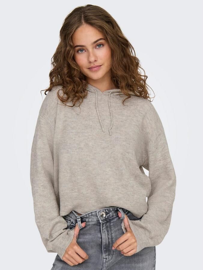 JDY Capuchontrui RUE LIFE L S SHORT HOOD PUL KNT NOOS - Foto 2
