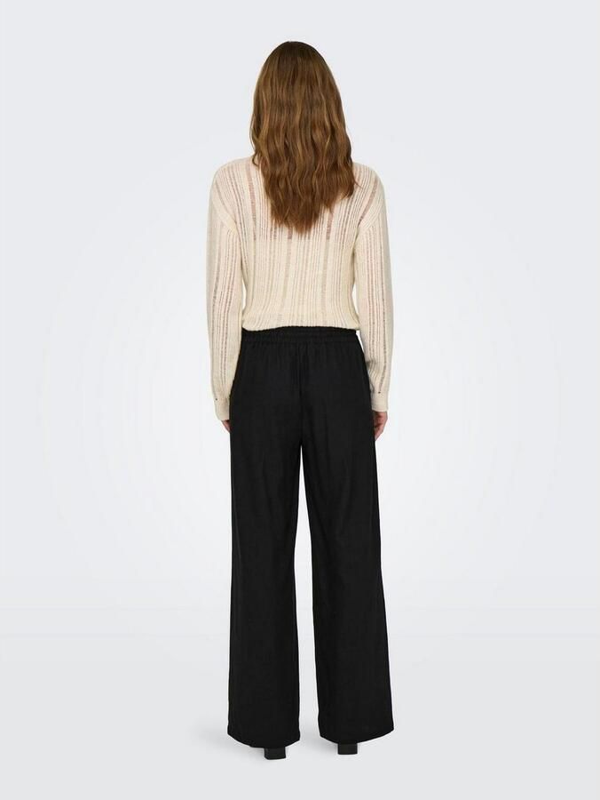JDY Comfortbroek SAY LINEN HW WIDE PANT WVN NOOS - Foto 4