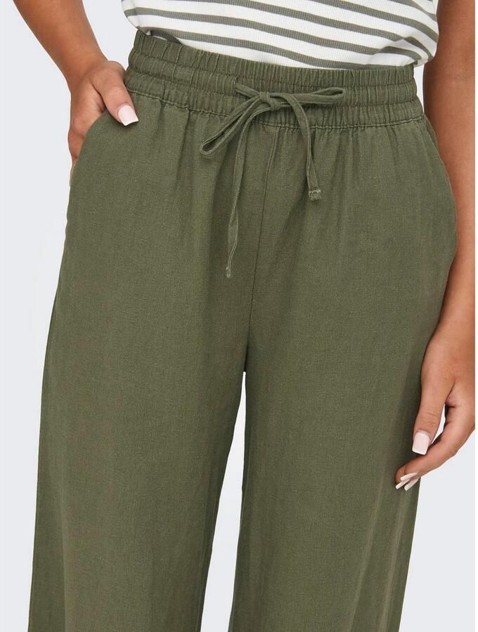 JDY Comfortbroek SAY LINEN HW WIDE PANT WVN NOOS - Foto 3