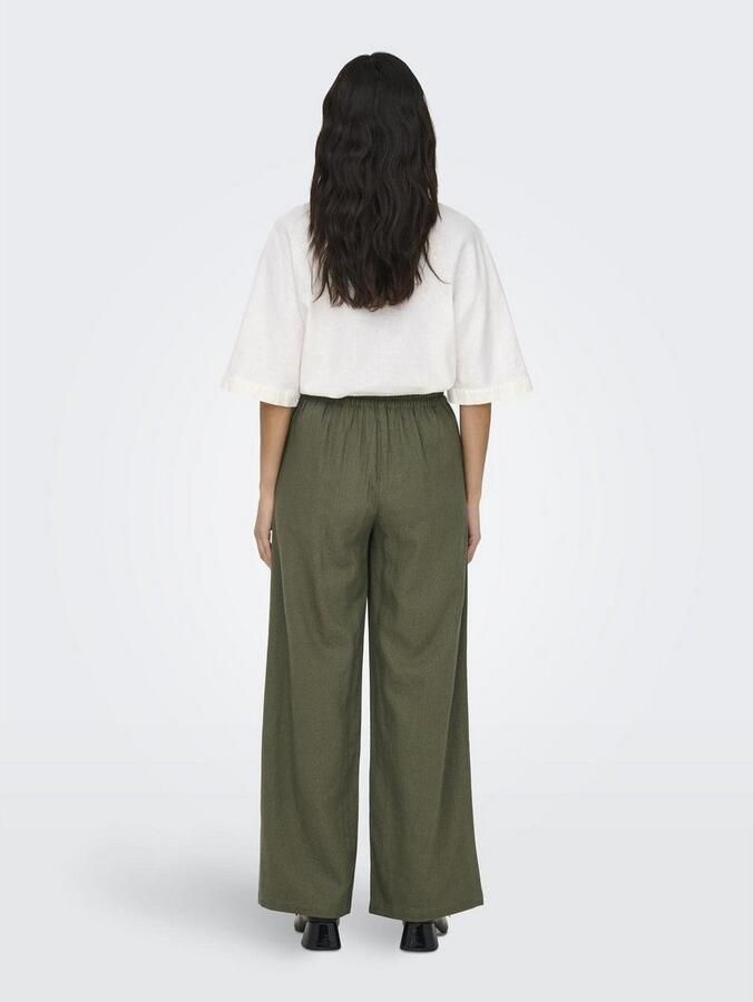 JDY Comfortbroek SAY LINEN HW WIDE PANT WVN NOOS - Foto 8
