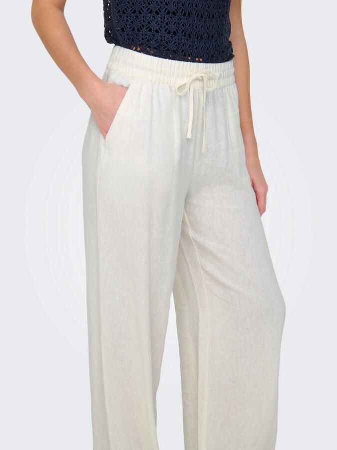 JDY Comfortbroek SAY LINEN HW WIDE PANT WVN NOOS - Foto 4