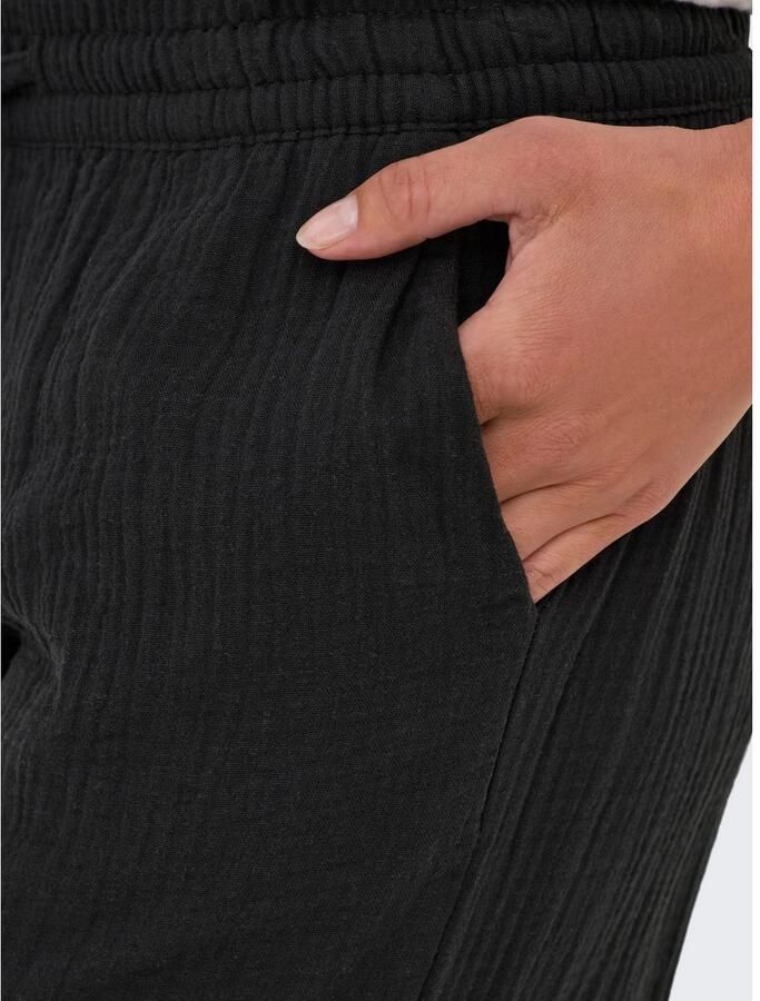 JDY wide leg regular waist casual broek antraciet - Foto 4