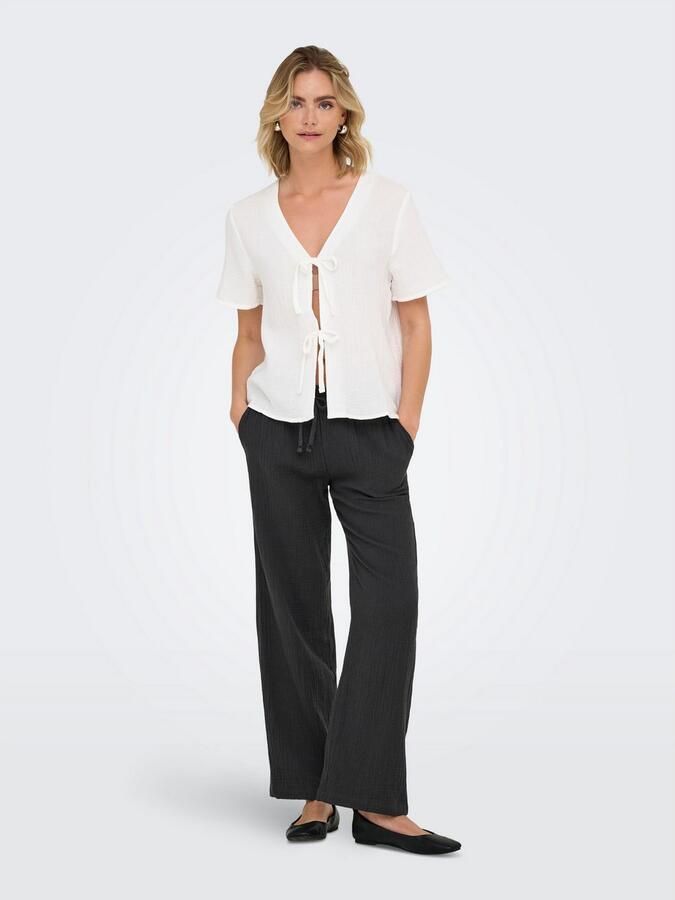 JDY wide leg regular waist casual broek antraciet - Foto 6