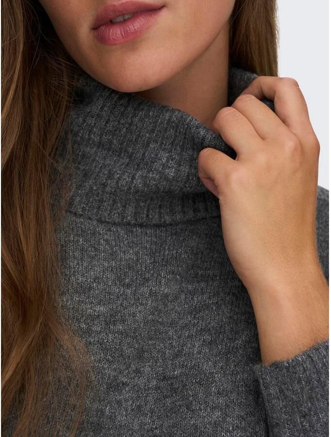 JDY Gebreide jurk ELANORA L S COWLNECK DRESS KNT NOOS