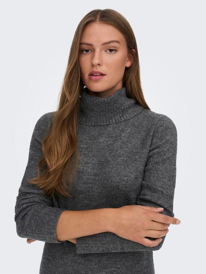 JDY Gebreide jurk ELANORA L S COWLNECK DRESS KNT NOOS - Foto 3