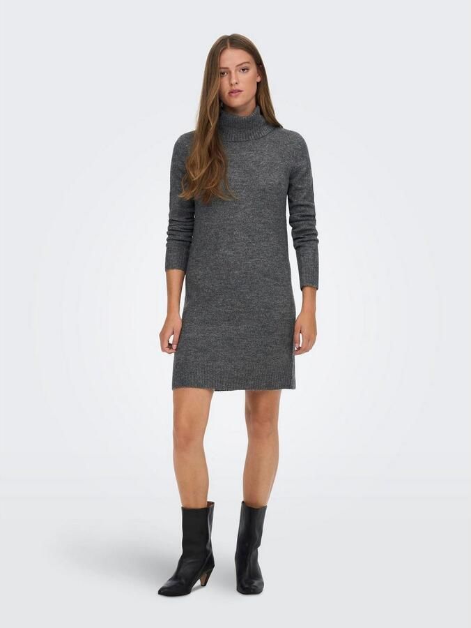 JDY Gebreide jurk ELANORA L S COWLNECK DRESS KNT NOOS - Foto 4