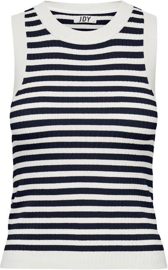 JDY mouwloze top zwart fijn gebreid - Foto 2