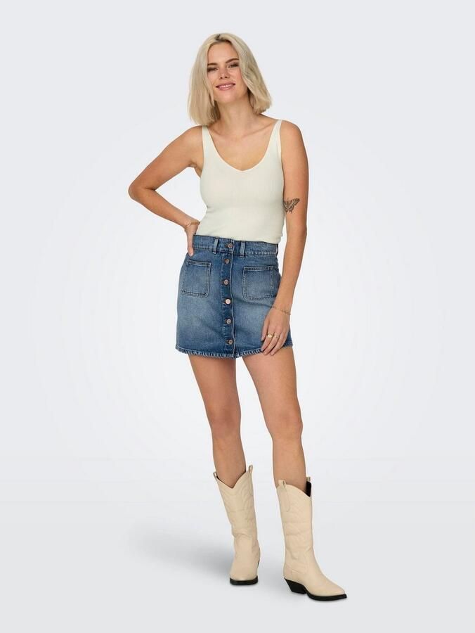 Jacqueline de Yong Lente Tank Top White Dames - Foto 4