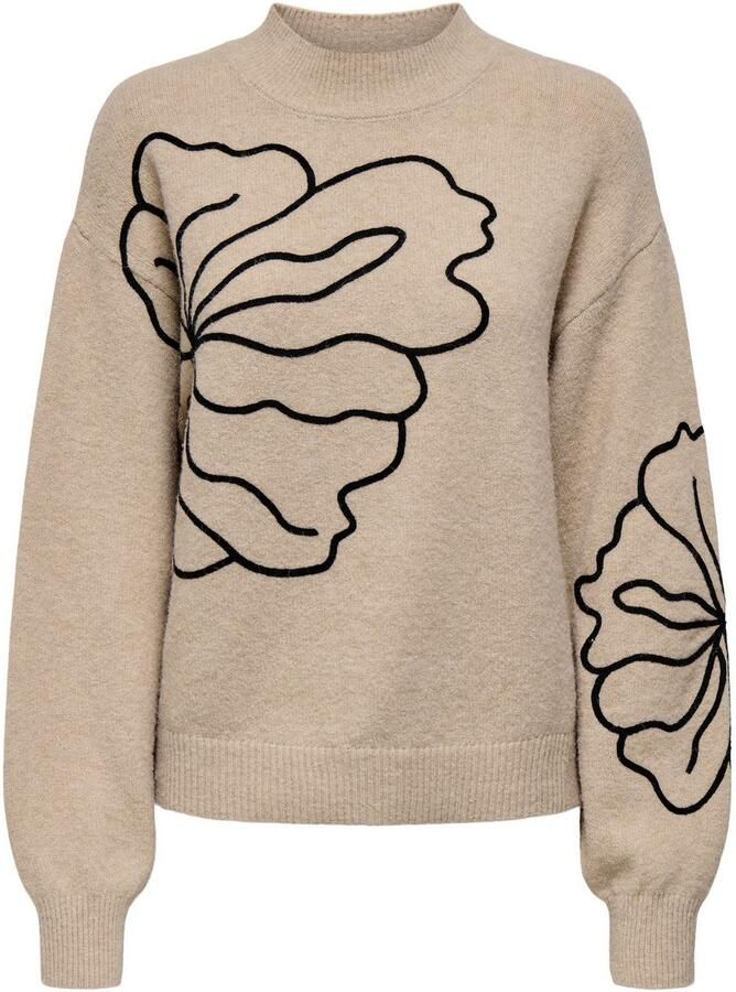 JDY Gebreide trui JELLA L S FLOWER PULLOVER KNT NOOS - Foto 5