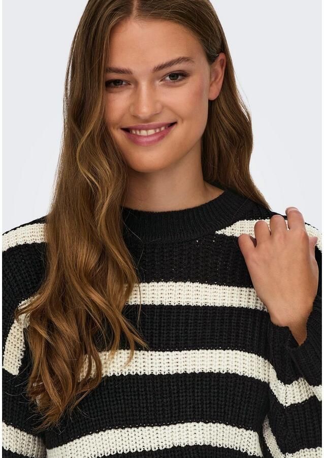 JDY Gebreide trui JUSTY L S STRIPE PULLOVER KNT NOOS - Foto 7
