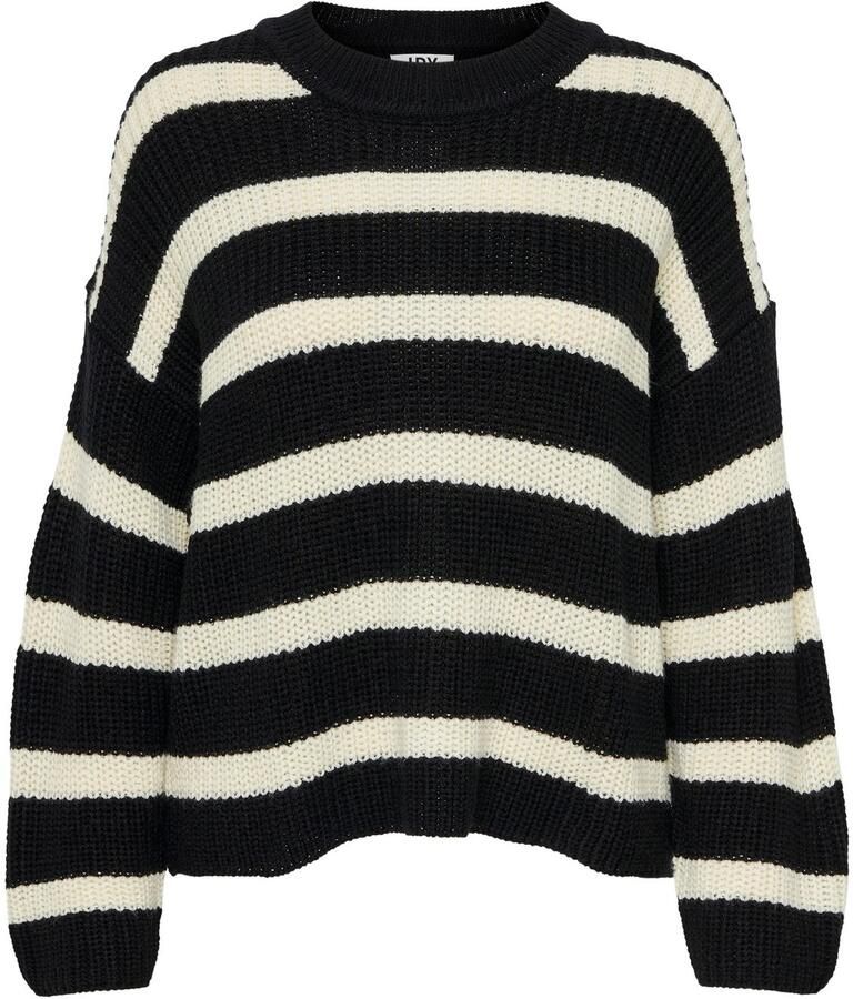 JDY Gebreide trui JUSTY L S STRIPE PULLOVER KNT NOOS - Foto 3